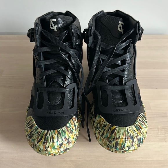 Cult & Rain Custom Luxury NFT Shoes, Black and Camo, size 10 - Picture 1 of 10